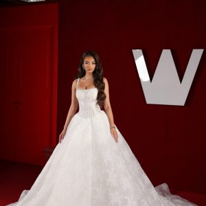 Elmira - Strap Corset Lace Ball Gown