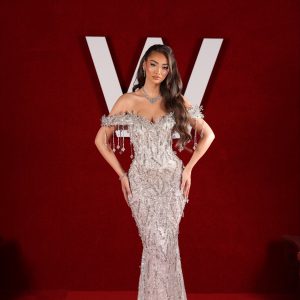 Elarisse - Crystal Fringe Off Shoulder Corset Mermaid Gown